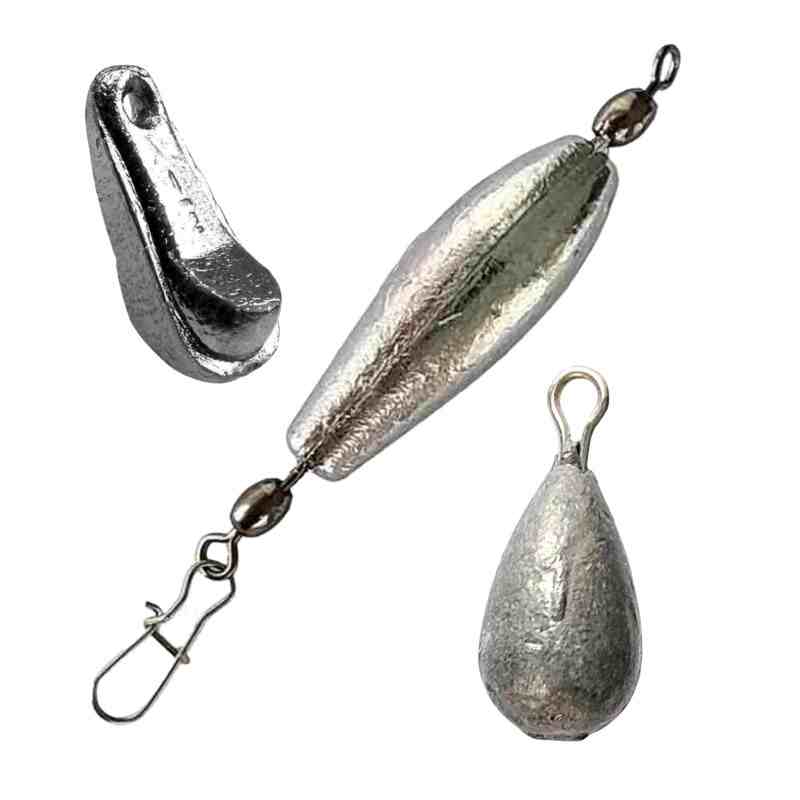 Bullet Weights Trolling Sinkers with Chain and Snap - FishUSA