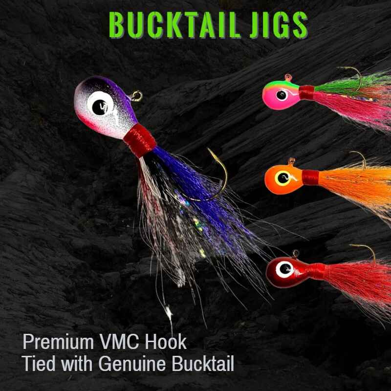 Bago Lures Bucktail Jigs.