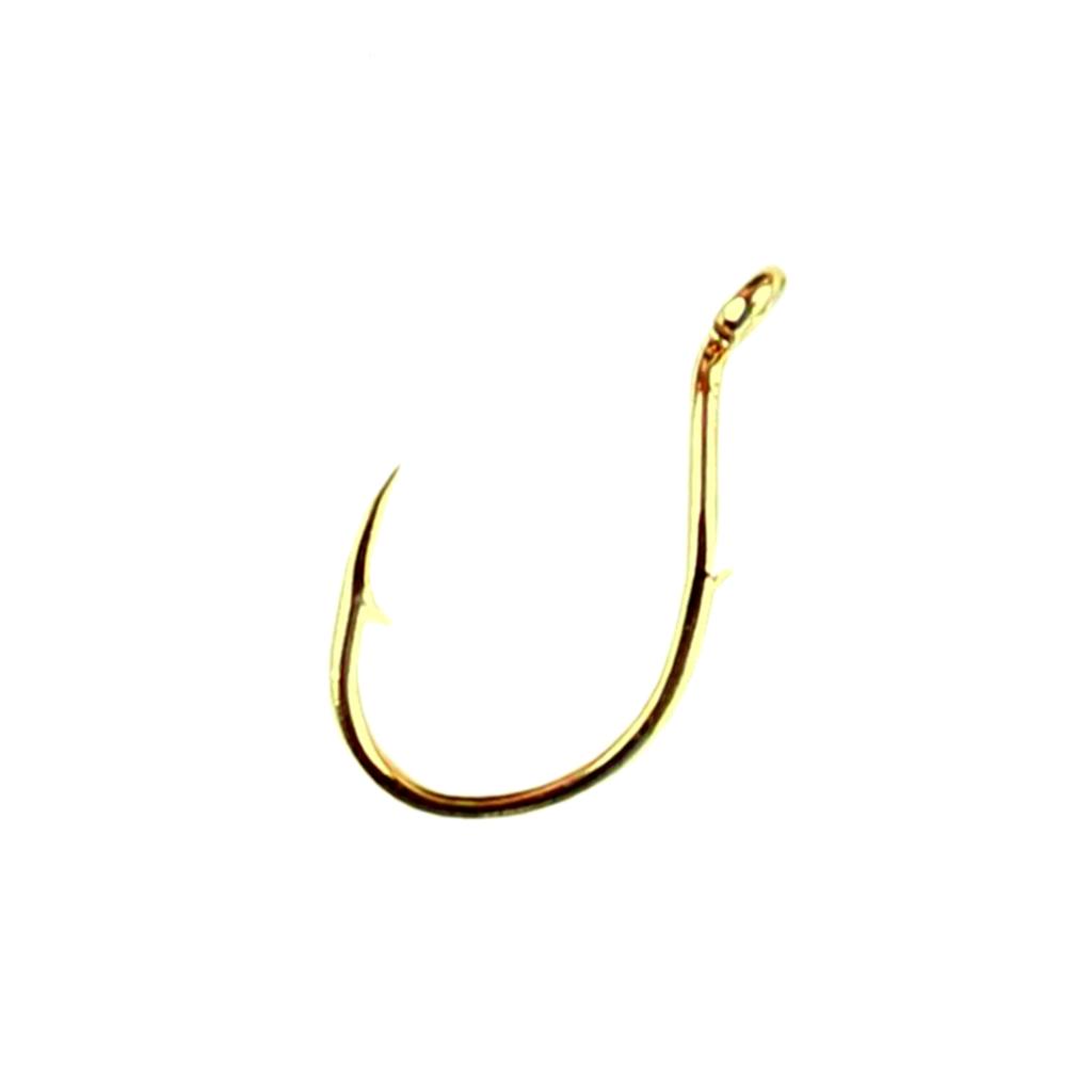 egg hooks for salmon fishing Eagle Claw Gold Salmon Egg Up Eye Offset Hook, size 8