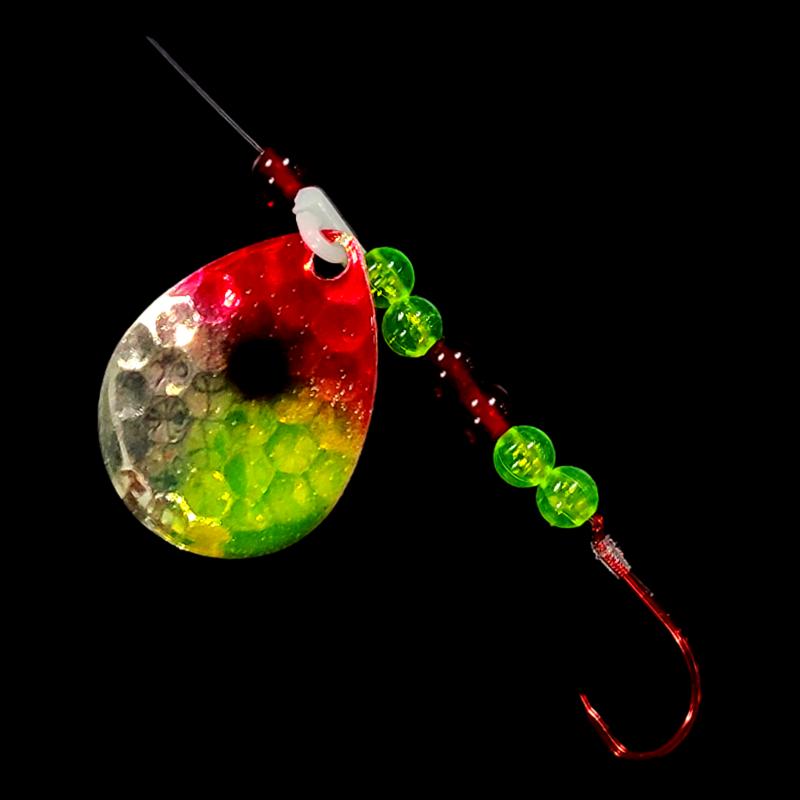 Bago Lures Antifreeze Clown Walleye Whisperer Spinner Rig.