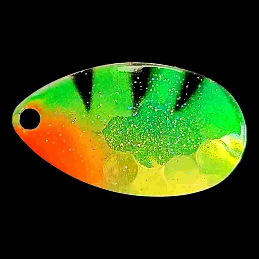 Antifreeze Perch Indiana Spinner Blade – Bago Lures