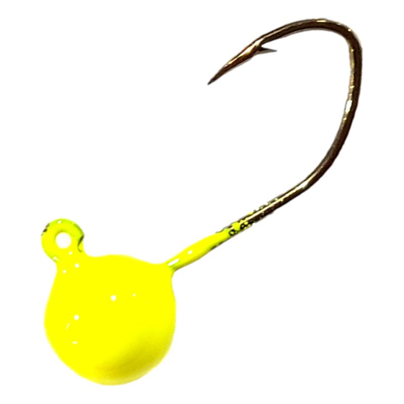 Chartreuse Trophy Chaser Sickle Hook Panfish Jig – Bago Lures