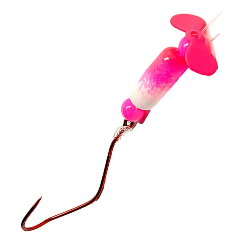 Bago Lures Pink Floating Slow Death Propeller Rig.