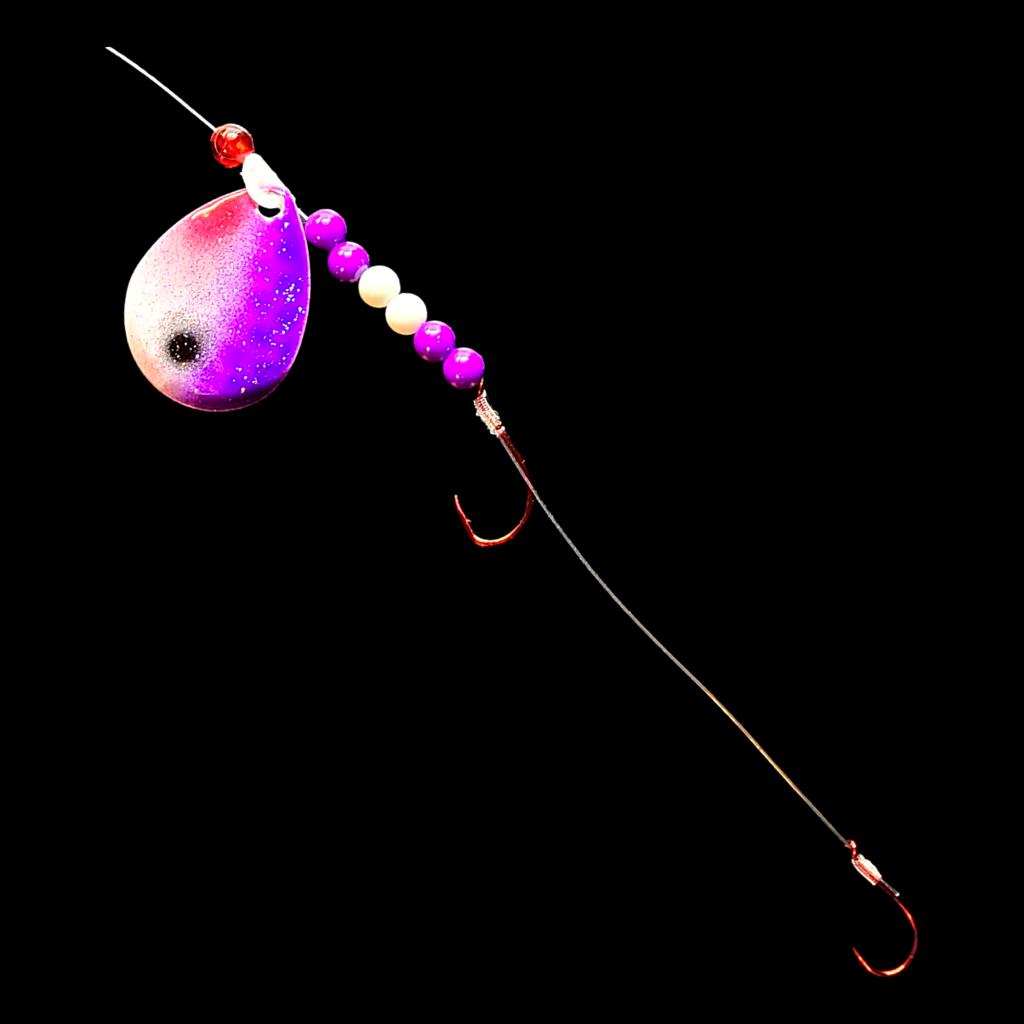 Bago Lures Purple Shad Crawler Harness.
