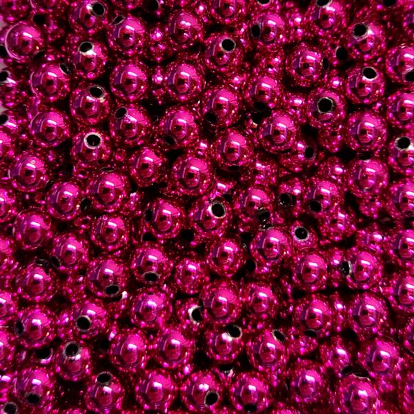 6mm Metallic Purple Beads.