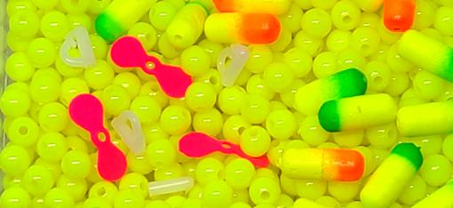Bago Lures 6mm Beads, Propeller Blades, Rig Floats and Quick Change Clevises.