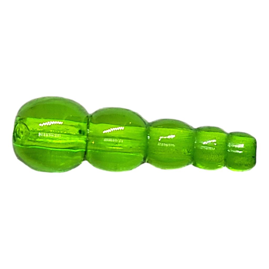 Transparent Green Stack Beads.