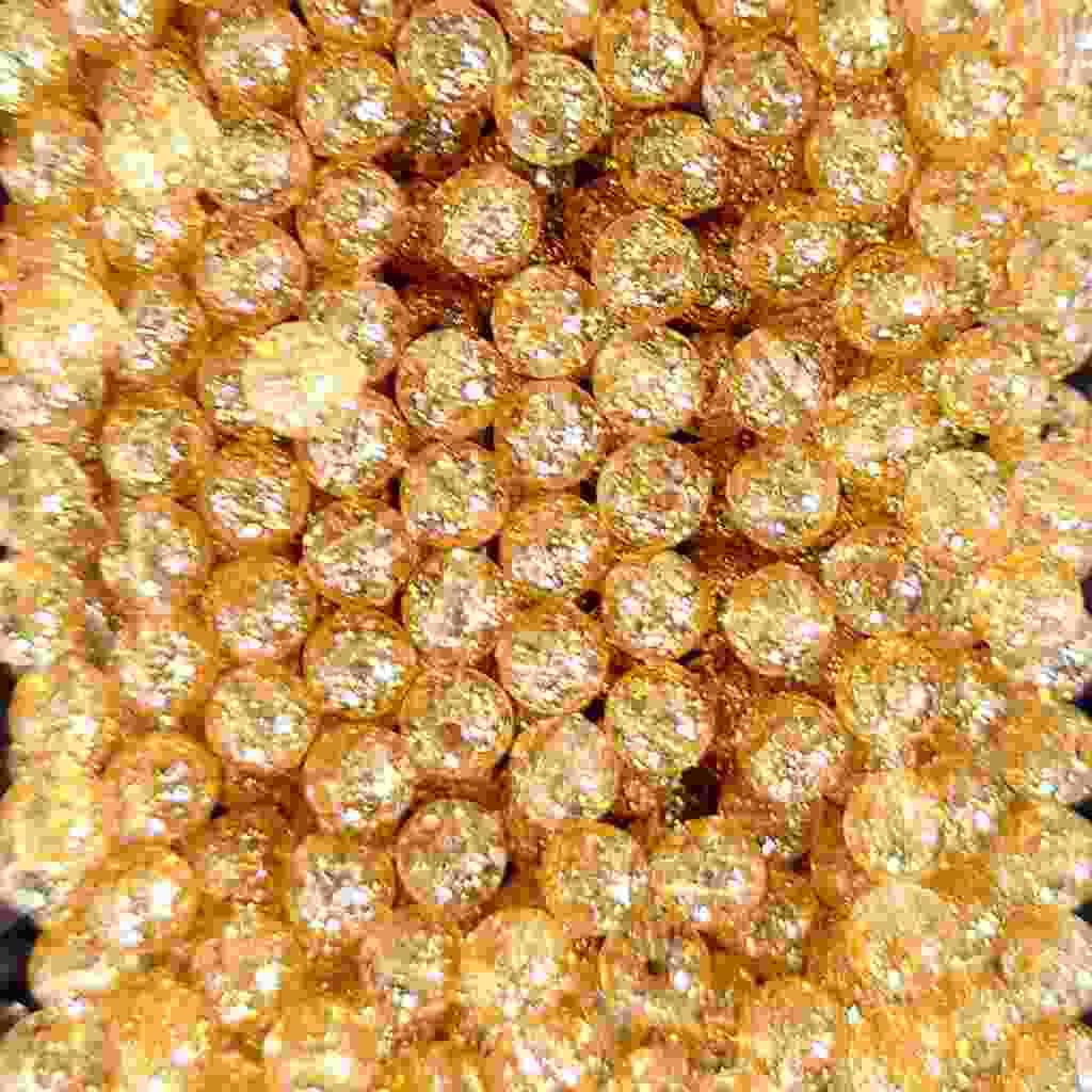 Bago Lures 6mm Gold Sparkle round beads.