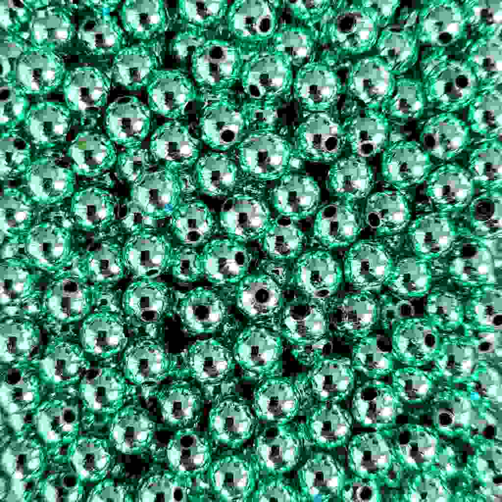 Bago Lures 6mm metallic teal round beads.