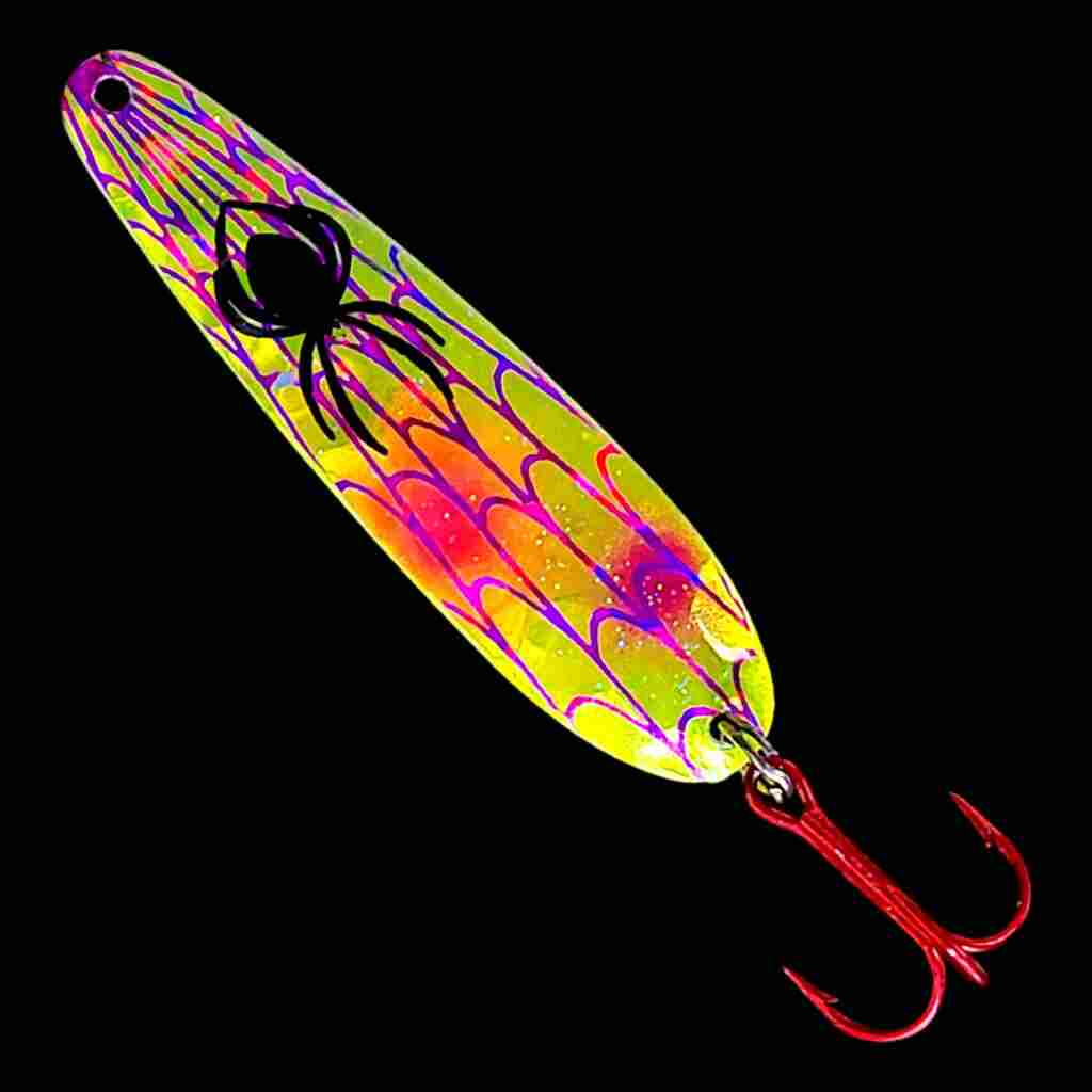 Bago Lures Antifreeze Berry Flutter Spoon.