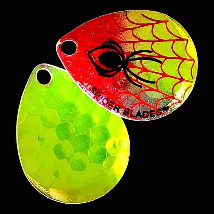 Bago Lures Antifreeze Clown Colorado Blade with antifreeze back.