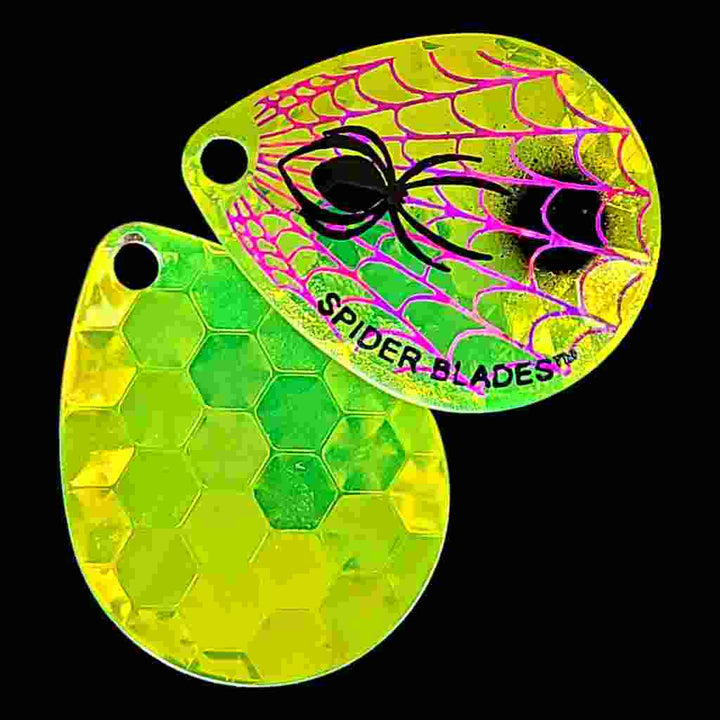 Bago Lures Antifreeze Colorado Blade with antifreeze back.