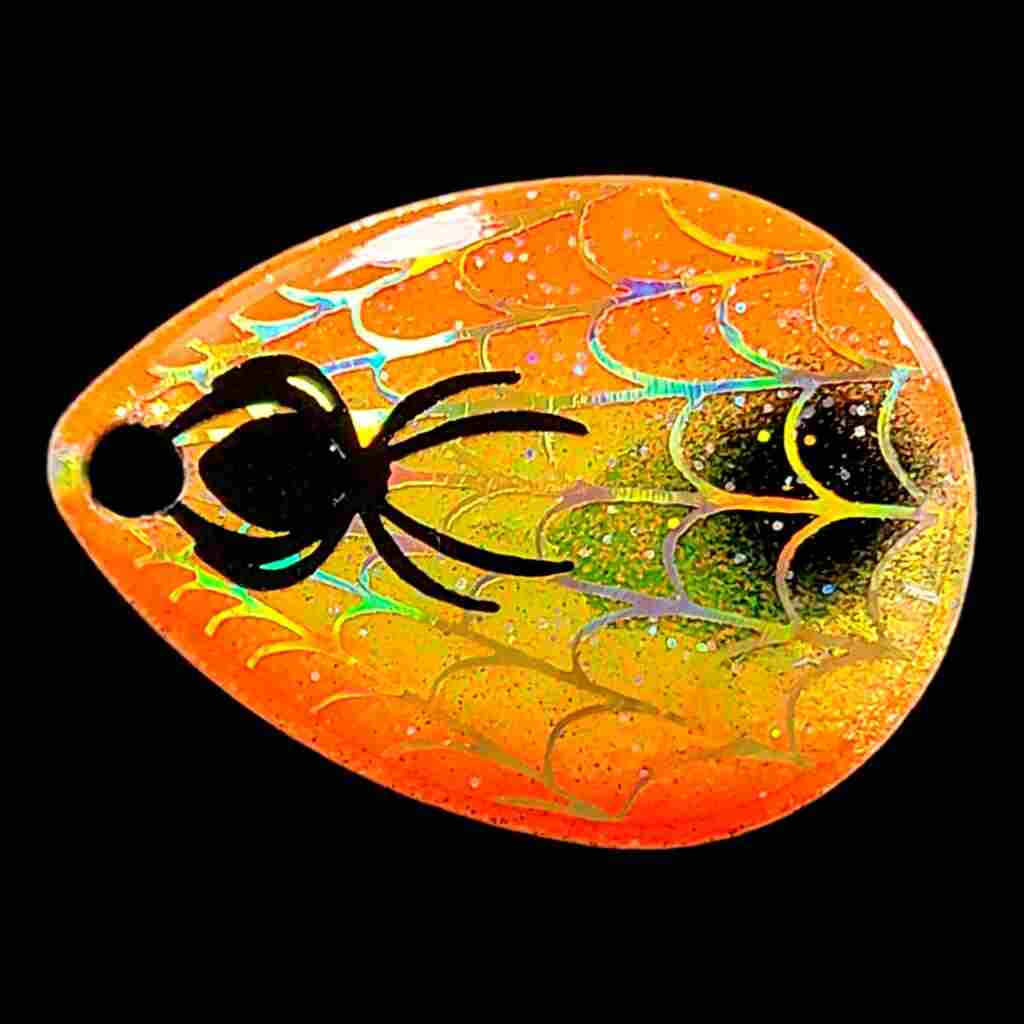 Bago Lures Antifreeze Orange Size 3 Colorado Blade.