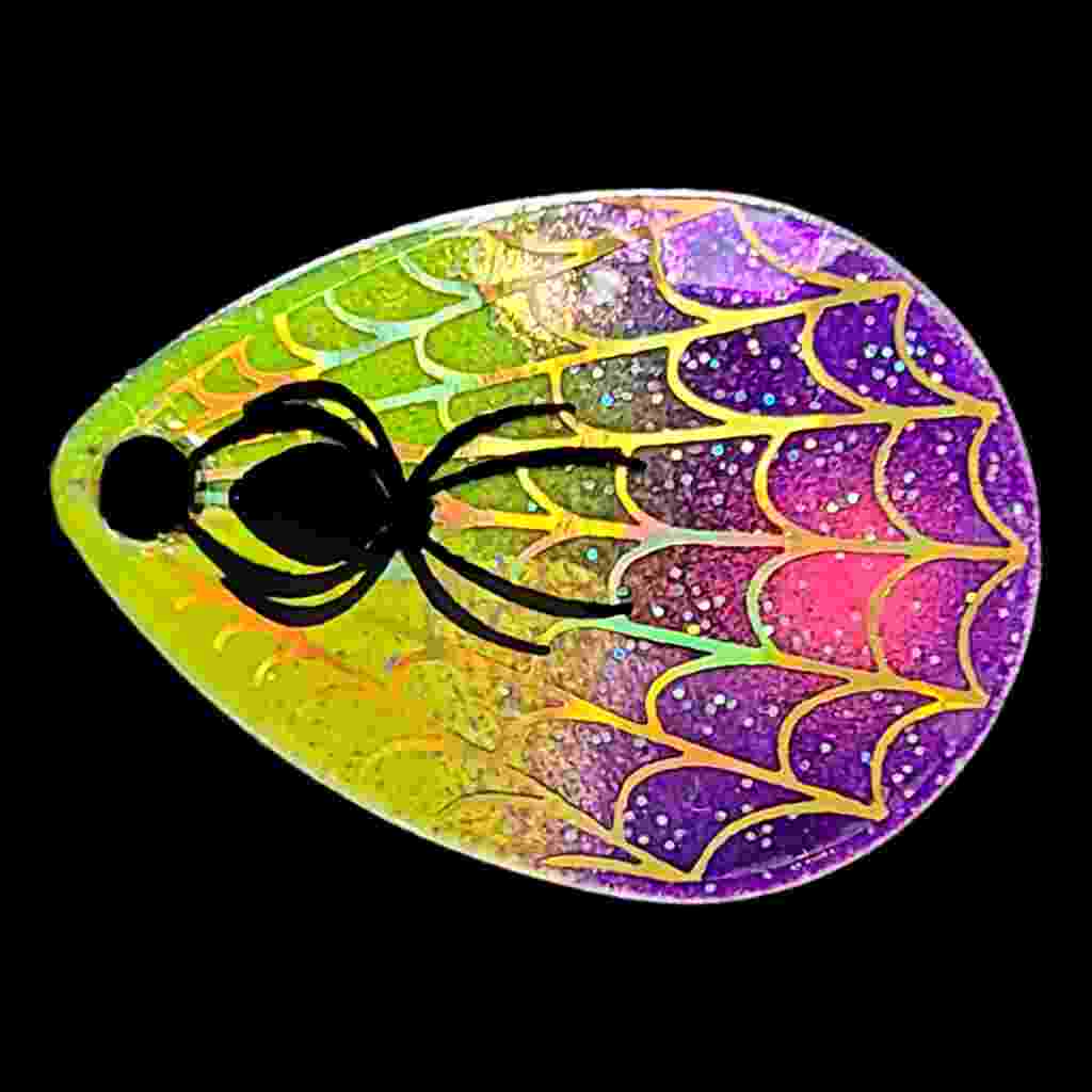 Bago Lures Antifreeze Purple Size 3 Colorado Blade.