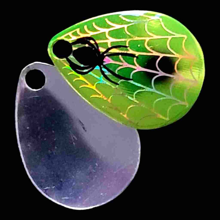 Bago Lures Antifreeze Size 3 Colorado Blade with silver back.