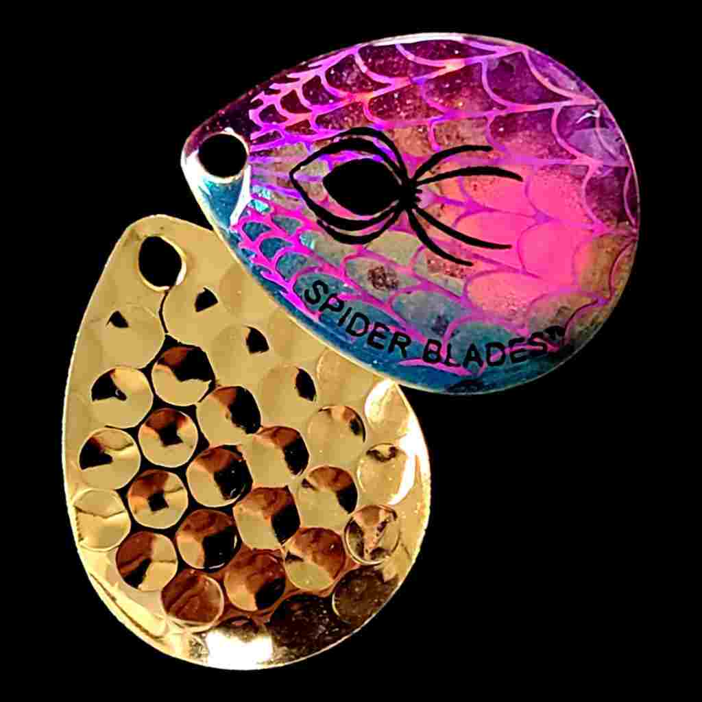 Bago Lures Bago Special Colorado Blade with gold back.