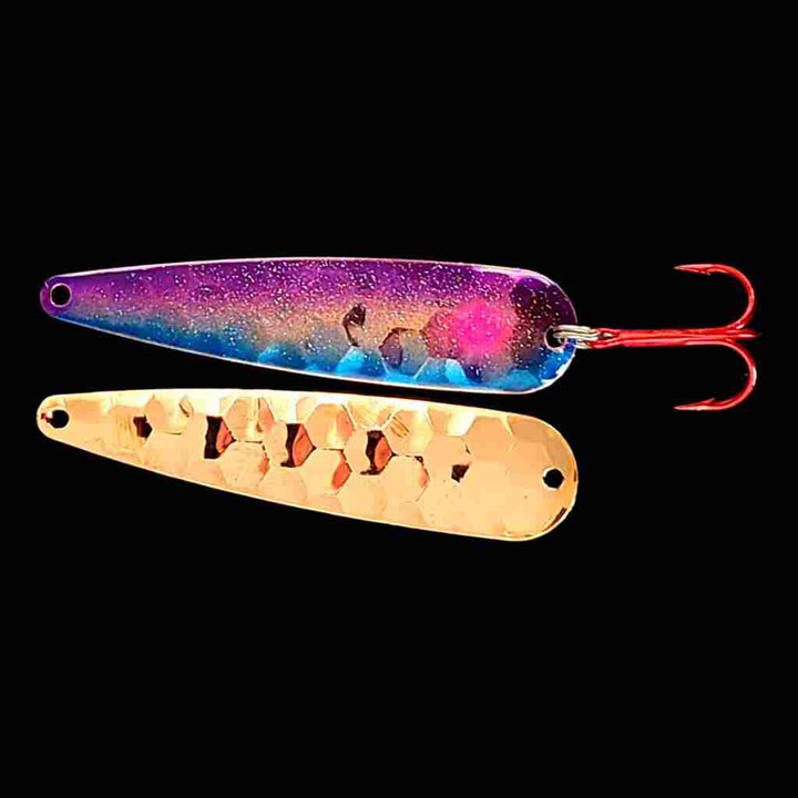 Bago Special trolling flutter spoon with copper back.