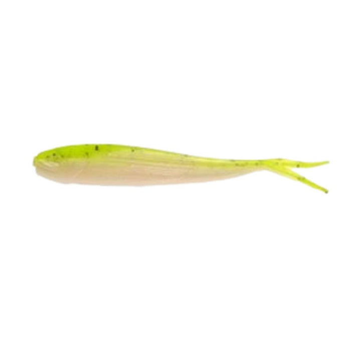 Chartreuse Shad Berkley Gulp Minnow soft bait fishing lure.