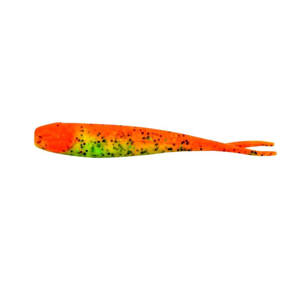 Firetiger Berkley Gulp Minnow soft bait fishing lure.