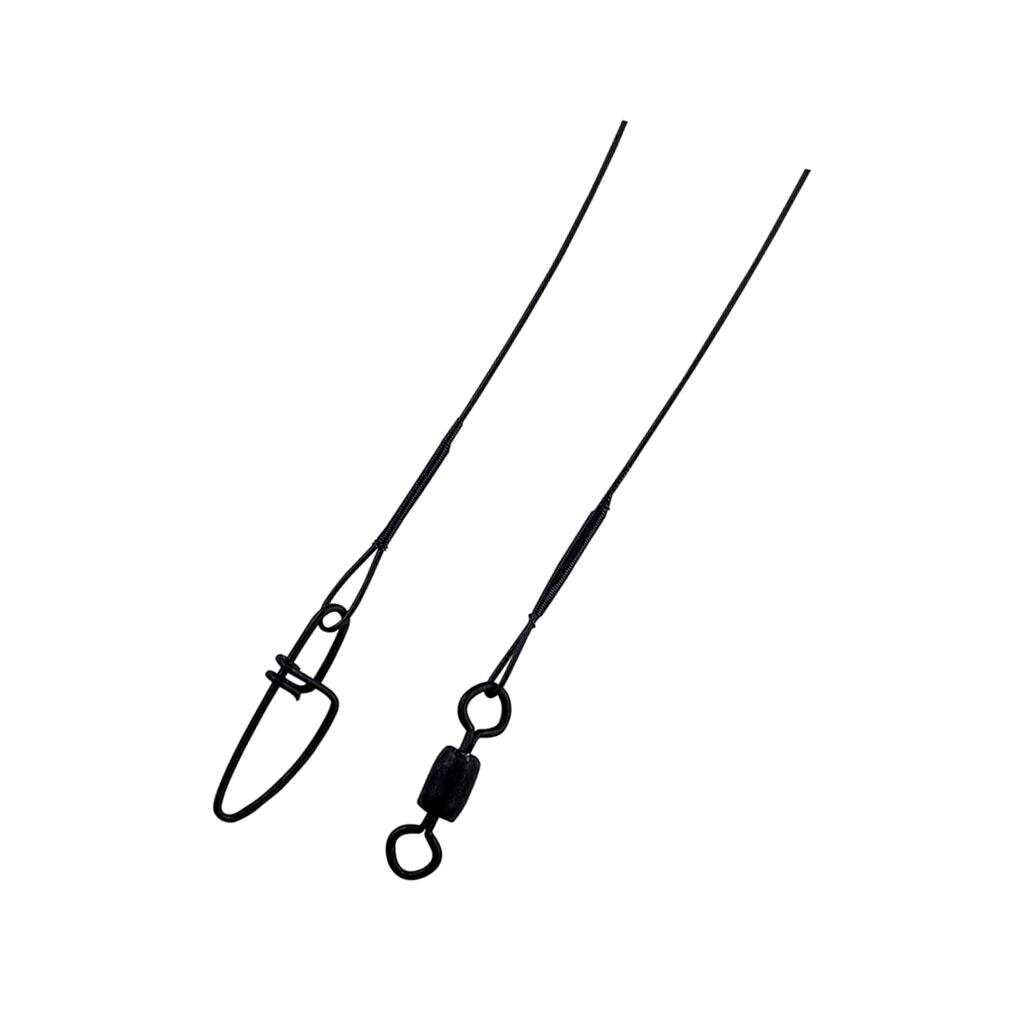 Berkley Steelon Wire-Wound Leader in Black.