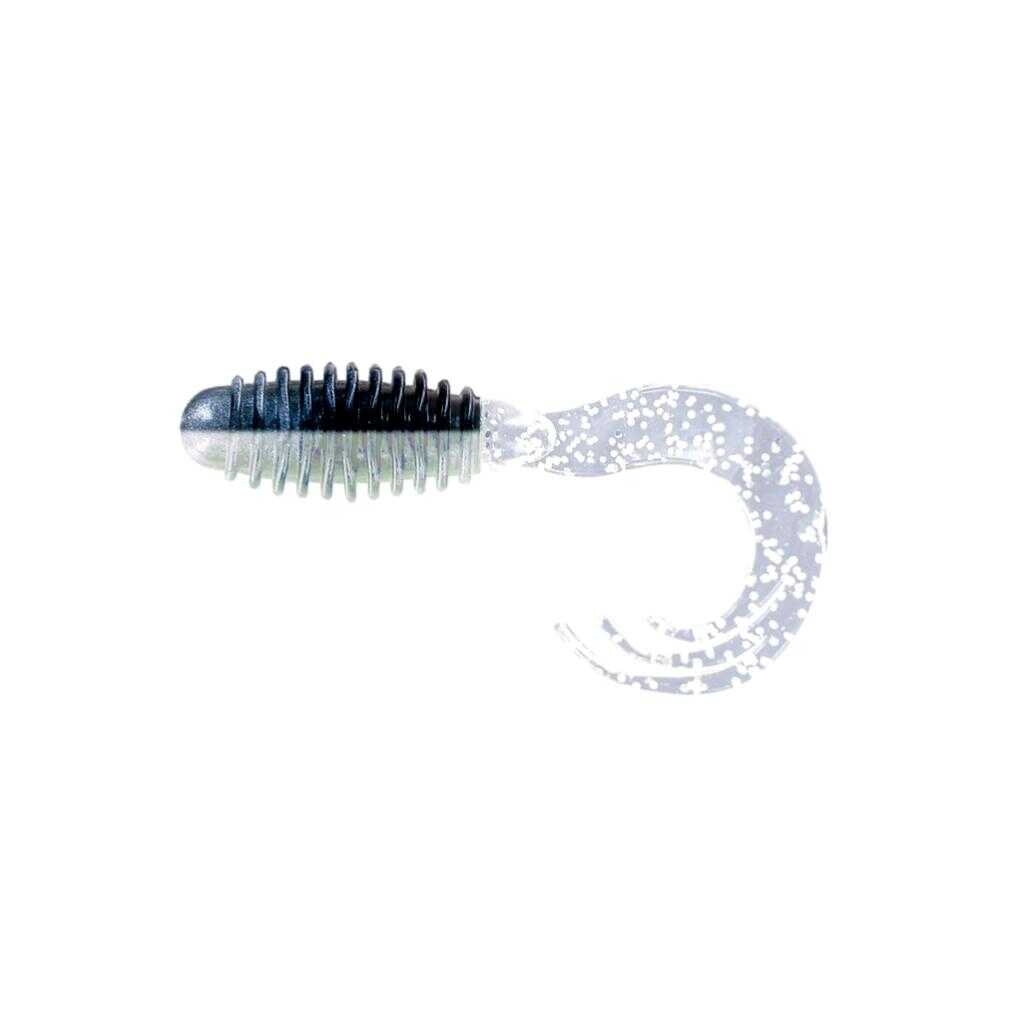 Big Bite Baits Ring Triple Tip Grub in Black and Silver.