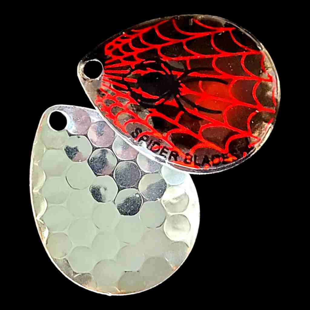 Bago Lures Black Widow Colorado Blade with nickel back.