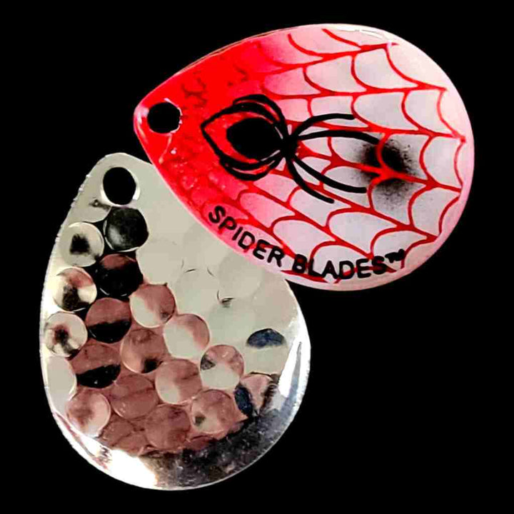 Bago Lures Bloody Nose Colorado Blade with silver back.