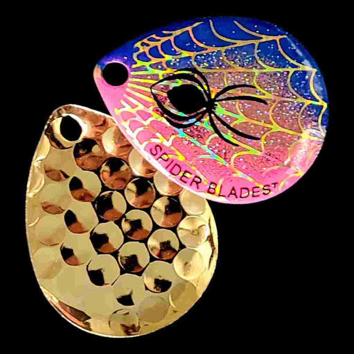 Bago Lures Boy Girl Colorado Blade with gold back.