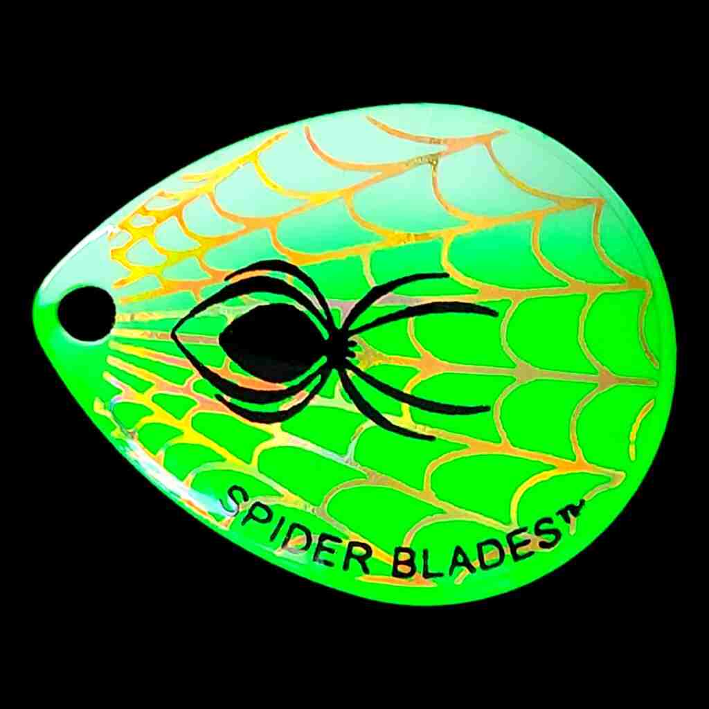 COLORADO #3 1/2 BAITFISH PRISM WHITE/PURPLE spinner Blades color 622