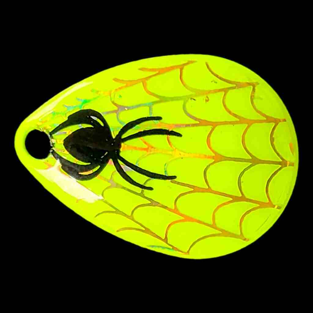 Bago Lures Chartreuse yellow size 3 Colorado Blade.