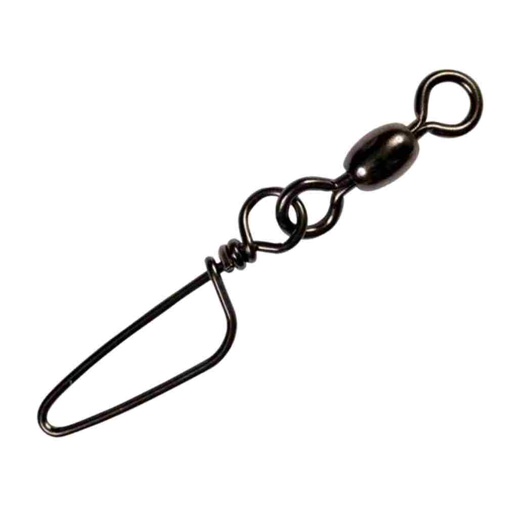 Eagle Claw Crane Swivel with Coastlock Snap in Black Finish.