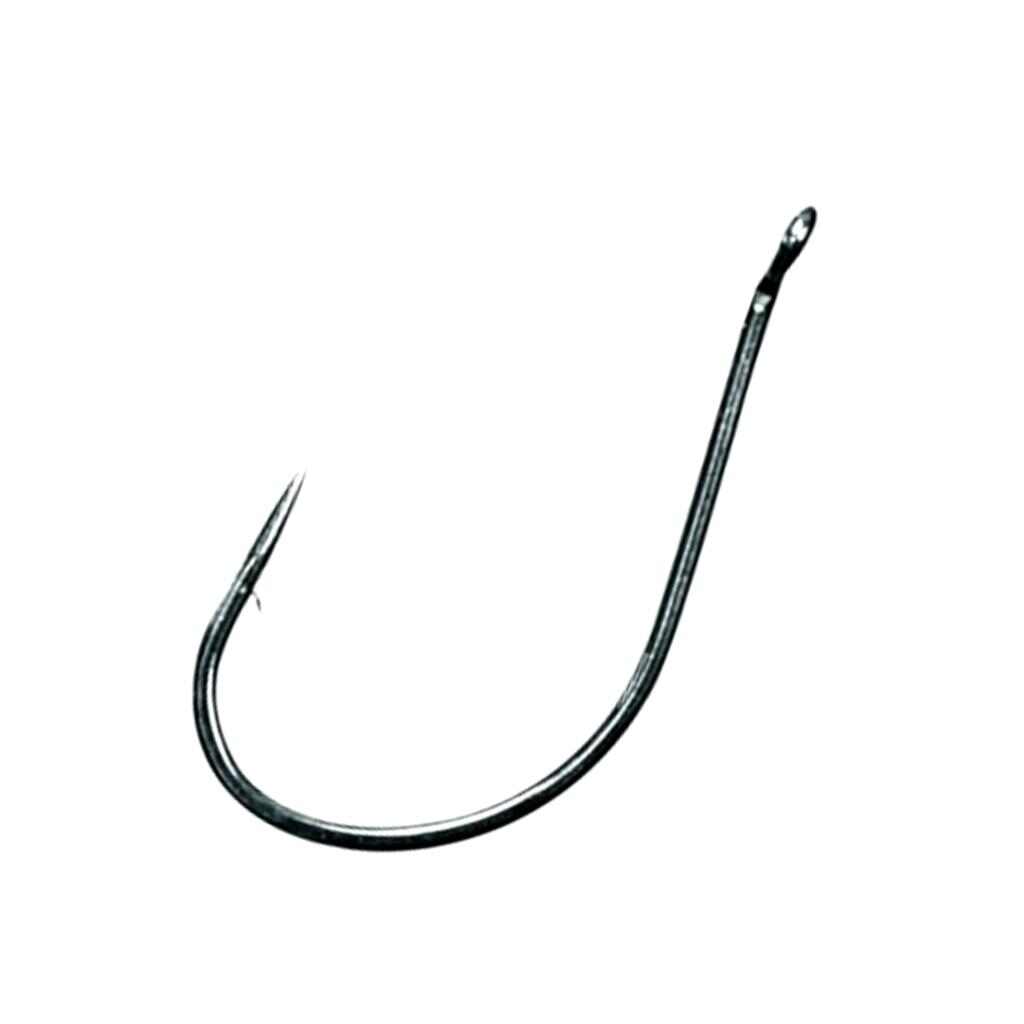 Eagle Claw Lazer Sharp LP6 Drop Shot Hook in Platinum Black Finish.