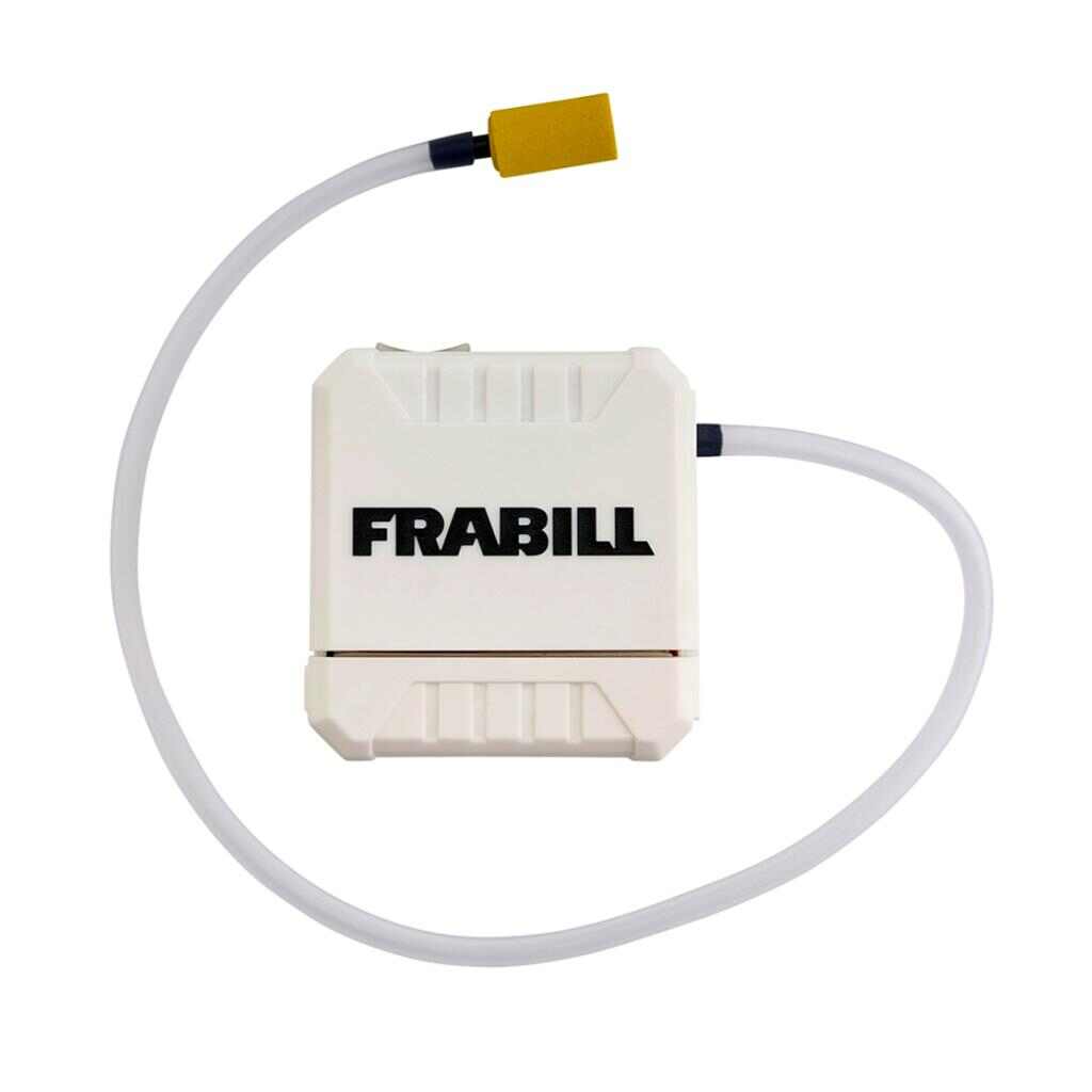 Frabill Replaceable Aerator with integrated minnow bucket clip. 