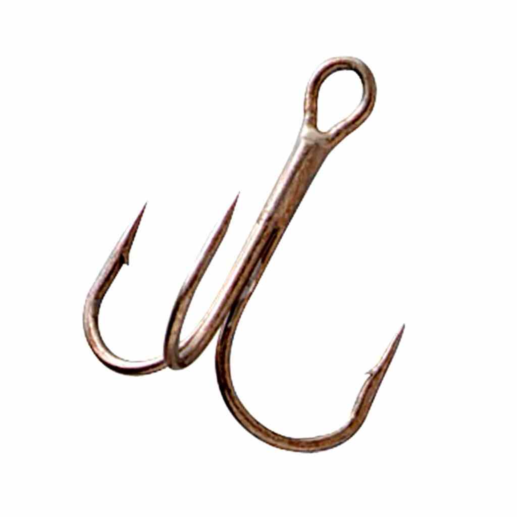 Gamakatsu Round Bend Treble Hook in Bronze Finish.