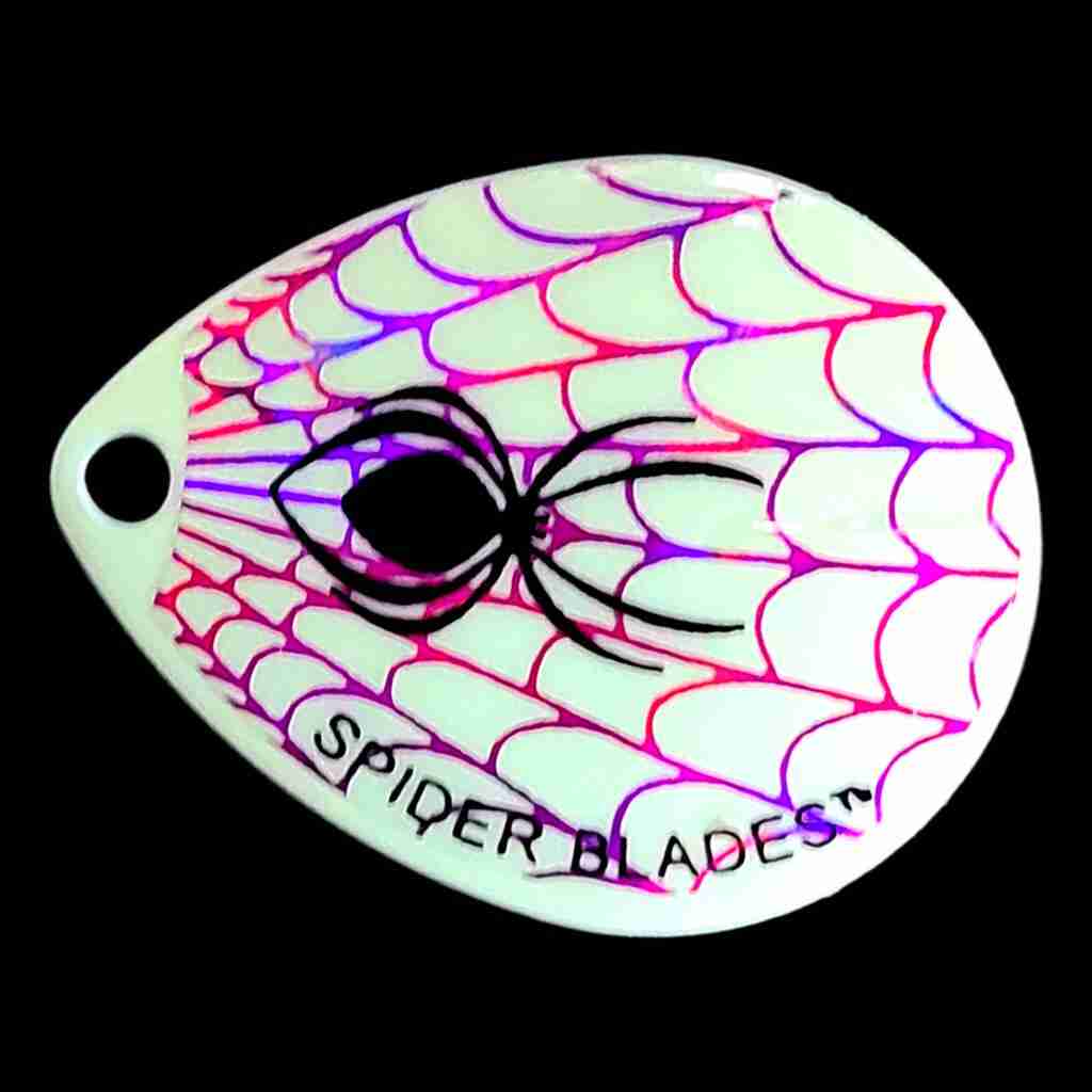 Bago Lures Glow White Colorado Blade.