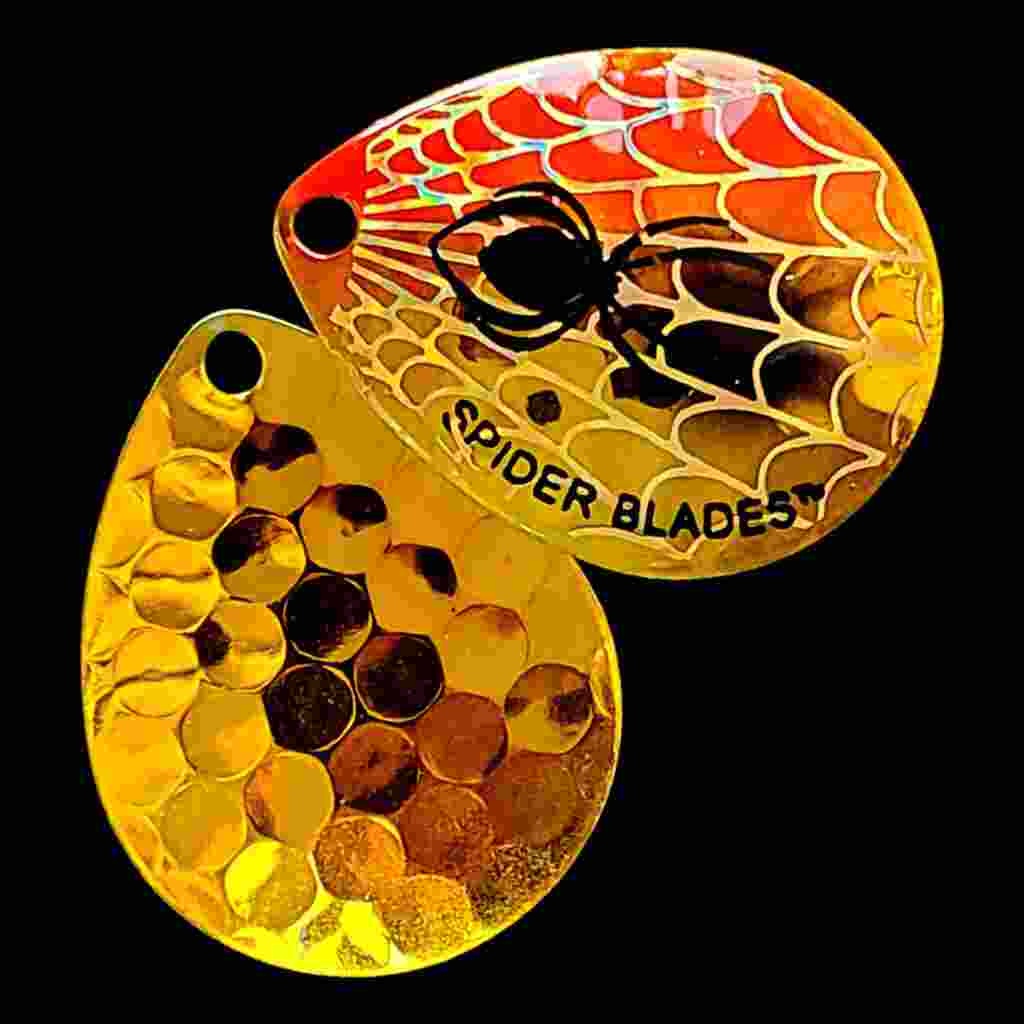 Bago Lures Golden Boy Colorado Blade with metallic gold back.