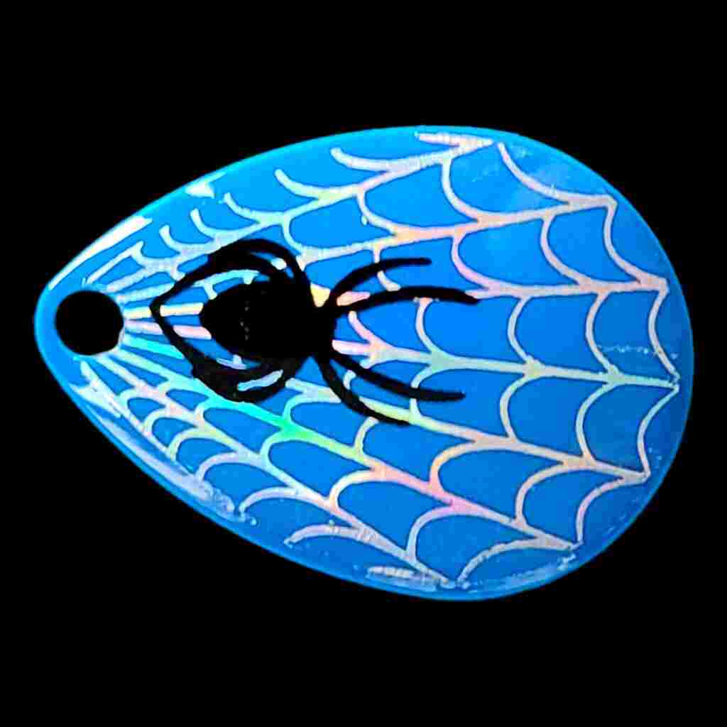 Bago Lures Hot Blue Size 3 Colorado Blade.