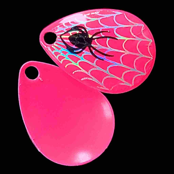 Bago Lures Hot Pink size 3 Colorado Blade with hot pink back.