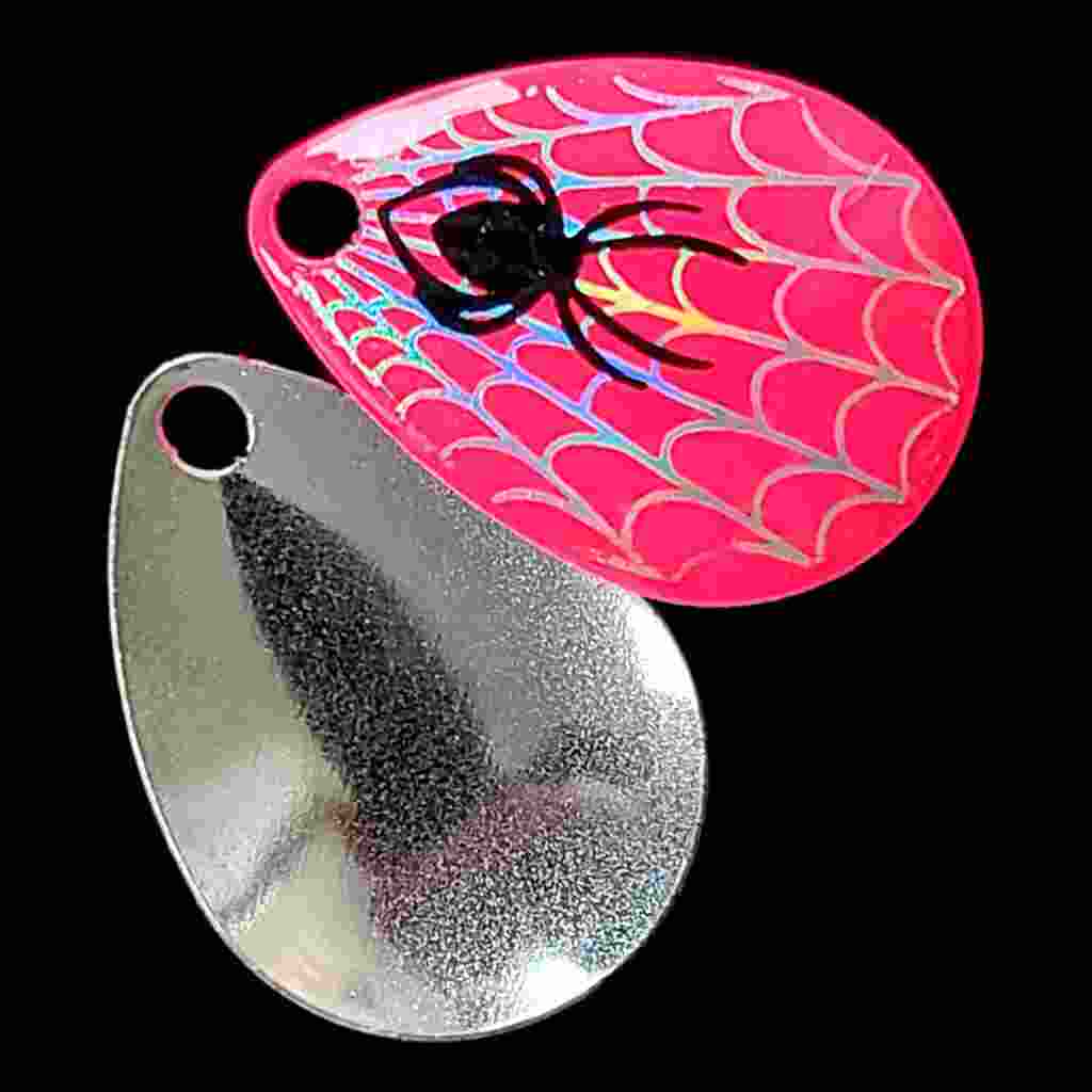 Bago Lures Hot Pink size 3 Colorado Blade with nickel back.