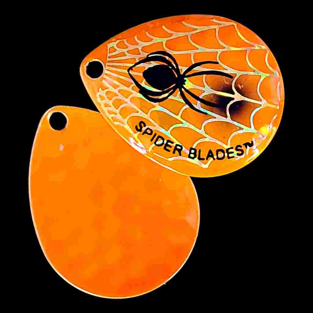 Bago Lures Orange Crush Colorado Blade with orange back.