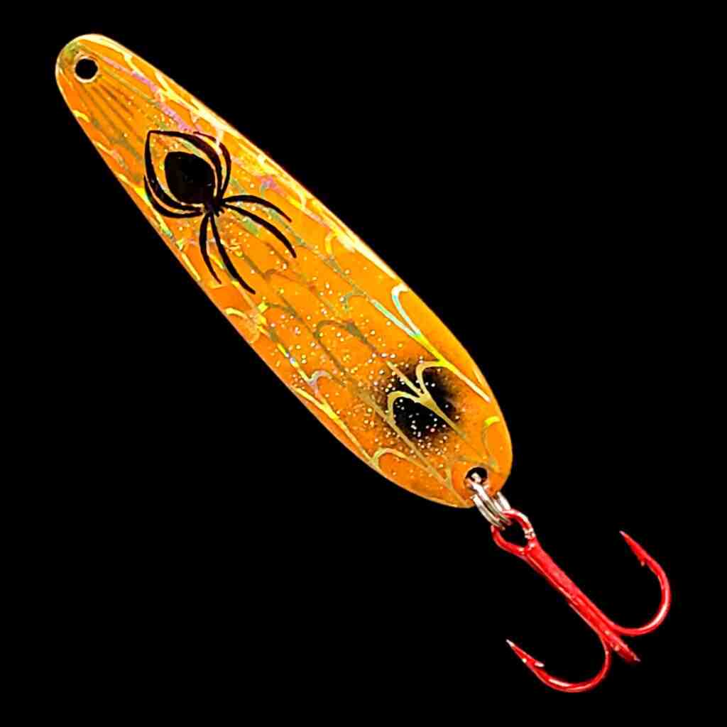 Bago Lures Orange Crush Flutter Spoon.