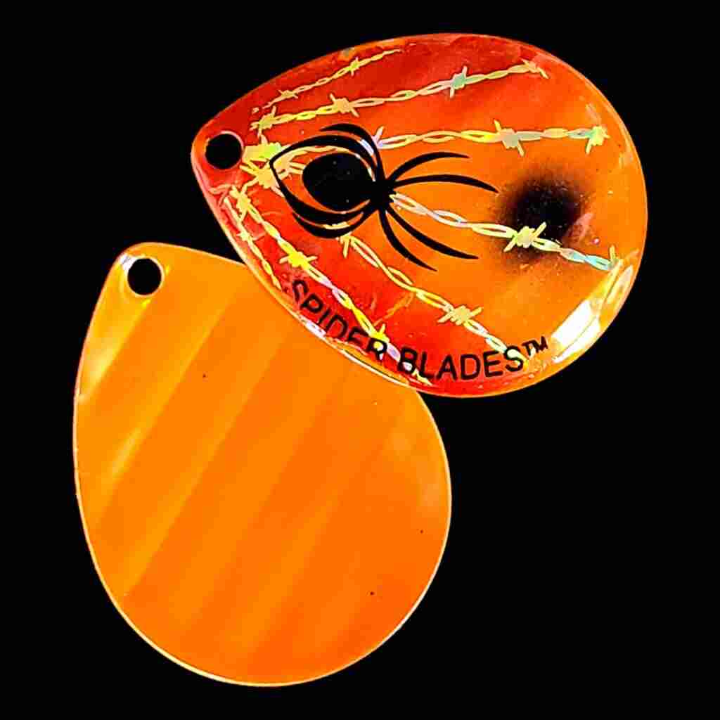 Bago Lures Orange Demon Colorado Blade with orange back.