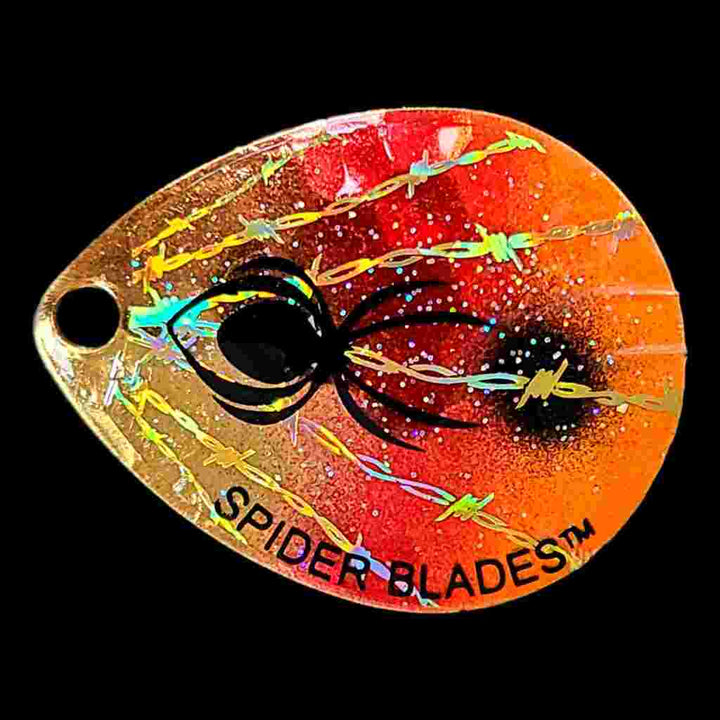 Bago Lures Orange Red Crush Colorado Blade.