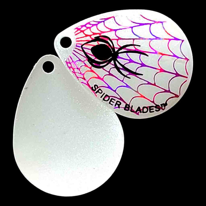 Bago Lures Pearl White Colorado Blade with pearl white back.