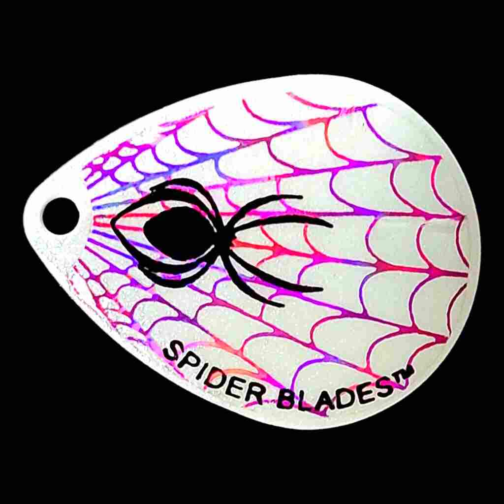 Bago Lures Pearl White Colorado Blade.