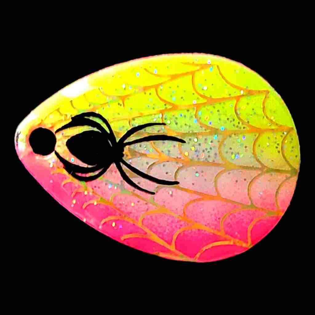 Bago Lures Pink Lemonade Size 3 Colorado Blade.