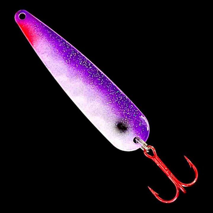 Purple Shad Trolling Flutter Spoon.