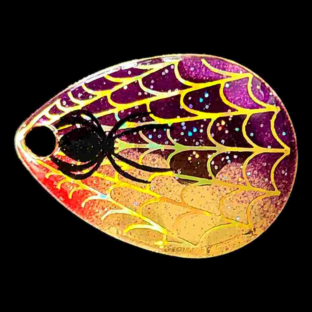 Bago Lures Purple Shiner Size 3 Colorado Blade.