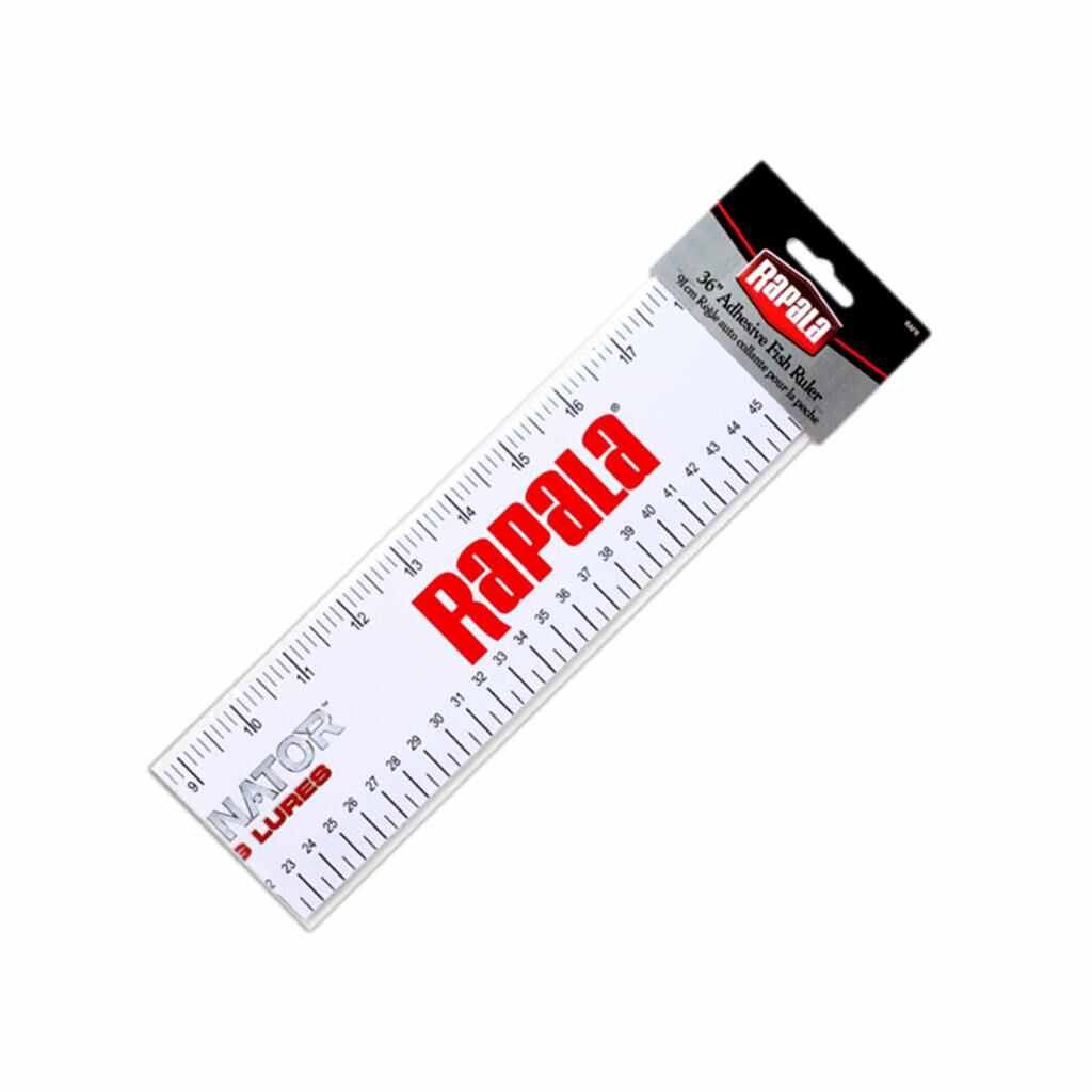 Rapala 36 inch adhesive tape measure for accurately measuring fish.