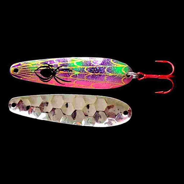 Bago Lures Reverse Muffin Walleye Trolling Flutter Spoon with Silver Back.